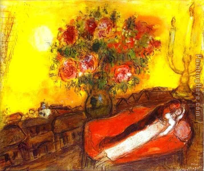 Marc Chagall Le Ciel embrase